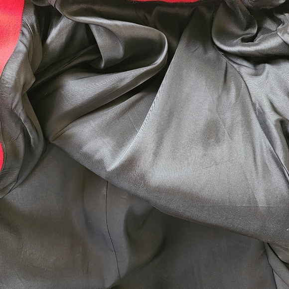 Vintage Red Wool Jacket Swing Coat 1960s Union Tag Fur Hat - Picture 8 of 15